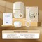 Label Maker Machine, 2 inches Portable Bluetooth Retro Label Printer with Tape, Inkless Label Maker Handheld (Milky White)